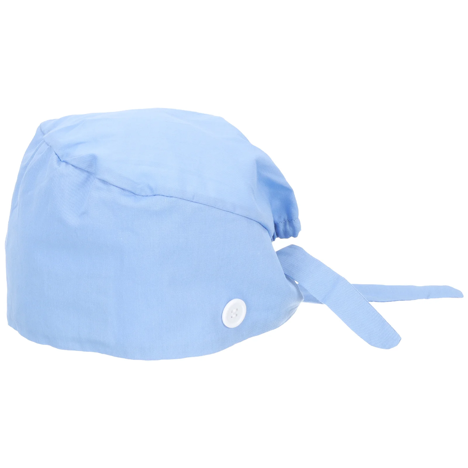 Gorro de trabajo de algodón ajustable para hombres y mujeres, gorro con lazo y botón, gorro de Chef, cubre el pelo, gorro exfoliante, banda para el sudor para hombres