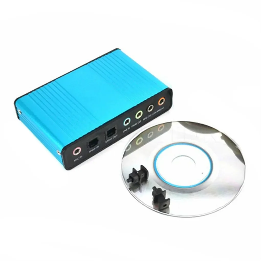 USB 6 Channel 5 1 7 1 Surround External Sound Card PC Laptop Desktop Tablet Audio Optical Adapter Card Recording