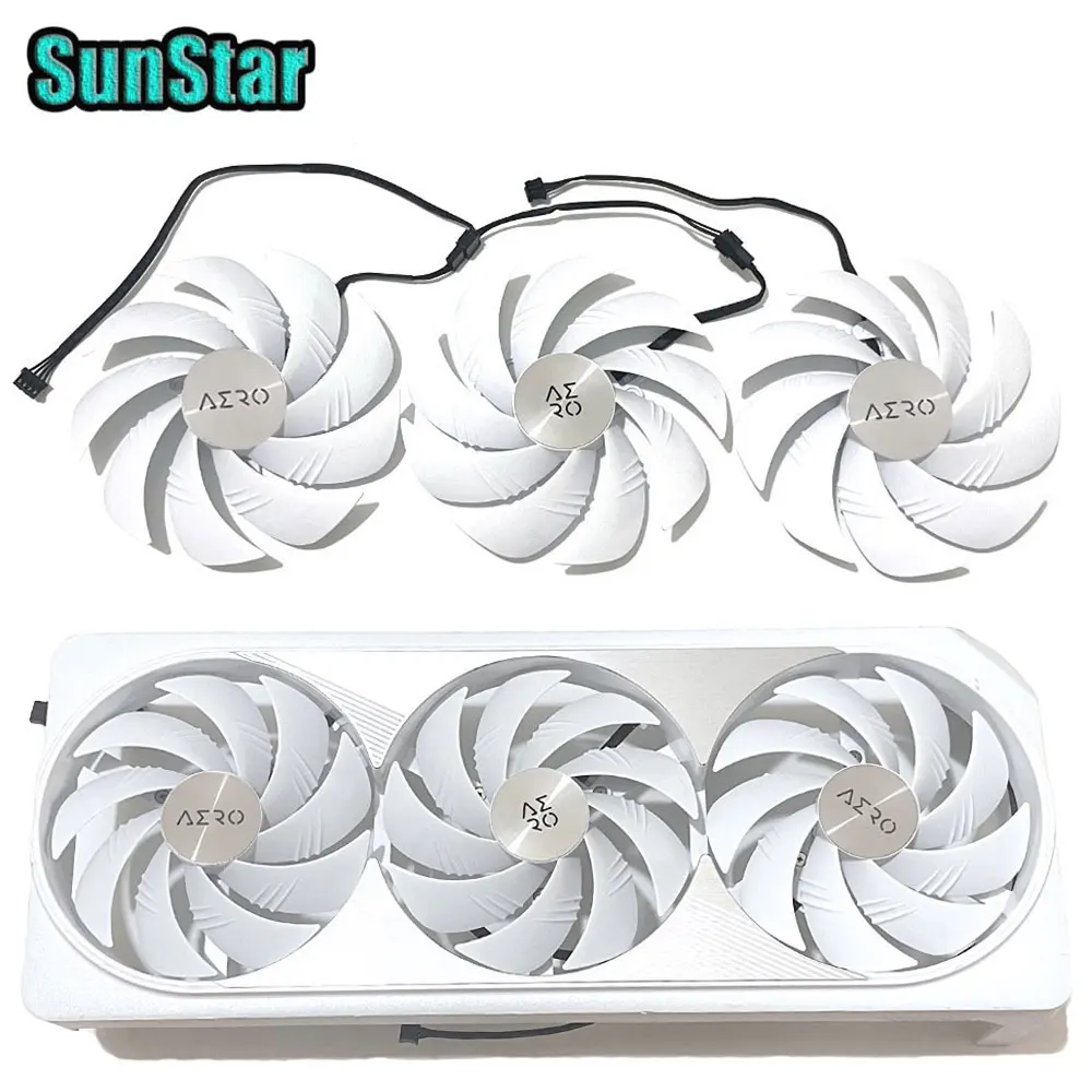 NEW Original 107MM RTX 4080 4090 AERO GPU Cooler Cooling Fan and Casing For Gigabyte RTX 4080 Super RTX 4090 Graphics Card