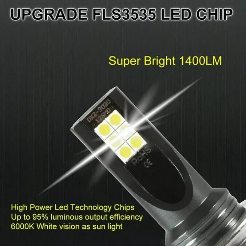 EURS 2pcs H8 H9 Led H11 9005 HB3 9006 HB4 Car 3030 12smd Fog Headlight Bulbs 6000K White Auto Fog Lamp Day Running Light 12V