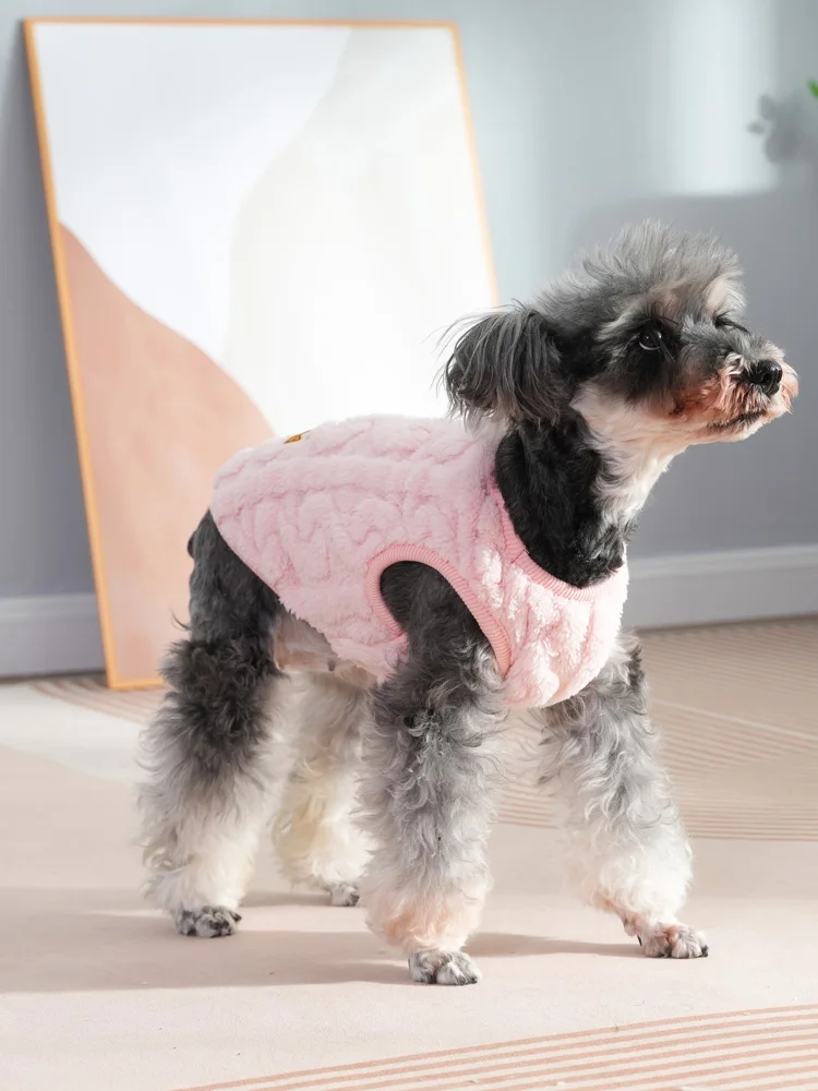 Weiche Fleece-Hundekleidung für kleine Hunde, Katzen, Pullover, Herbst und Winter, warme Welpenweste, Bekleidung für französische Bulldoggen, Yorkshire, Haustierkostüm – Detail 9
