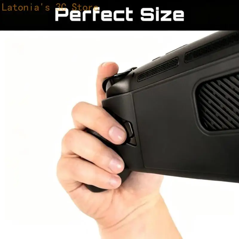 Handheld-Spielgriff für Retroid Pocket 6, 3D-gedruckte Griffschale mit freiliegenden vorderen Bedienelementen und unterer – Detail 7