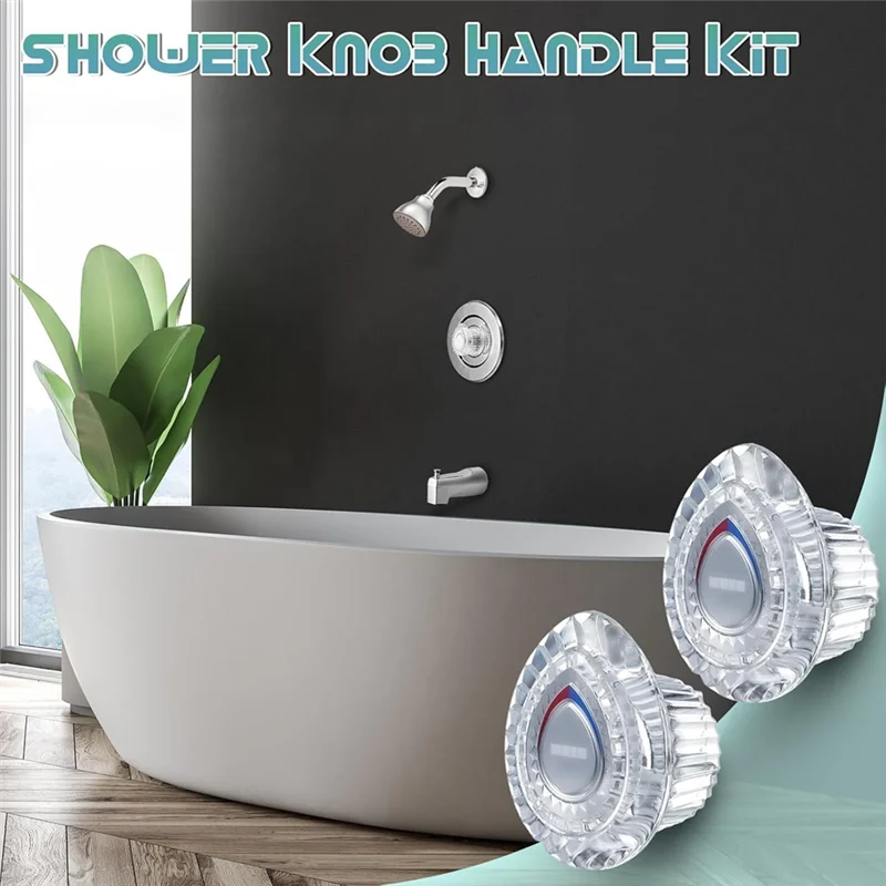 

AT43-96797 Faucet Handle Kit Replacement 2Pack Shower Knob Handle Kit For Moen 96797 For Bathroom Tub And Shower