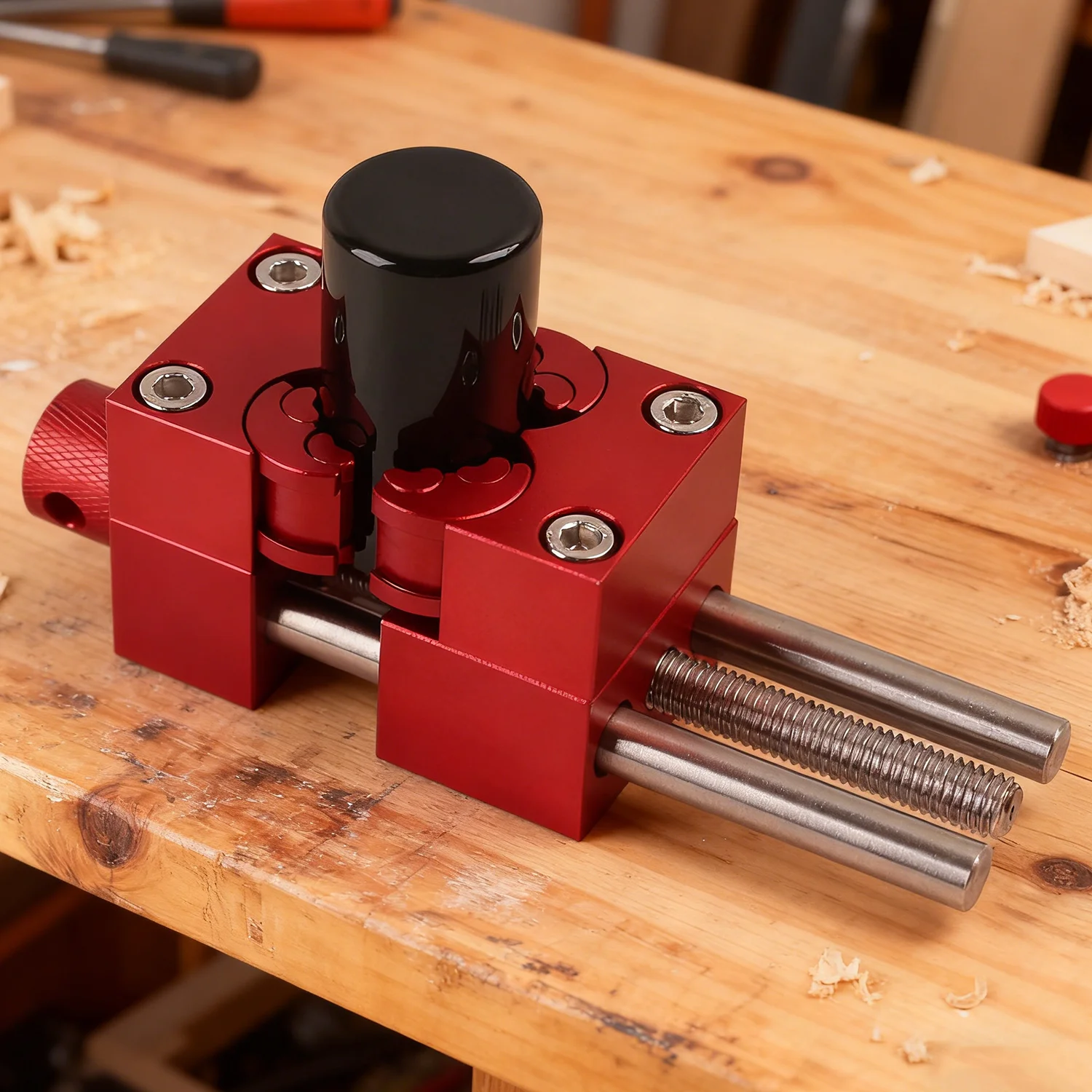 1Pc Heteromorphic Jaws Bench Vice Clamp, Aluminum Alloy Self-Adjusting Precision Clamping for DIY, Crafts,Jewelry Making, Repair