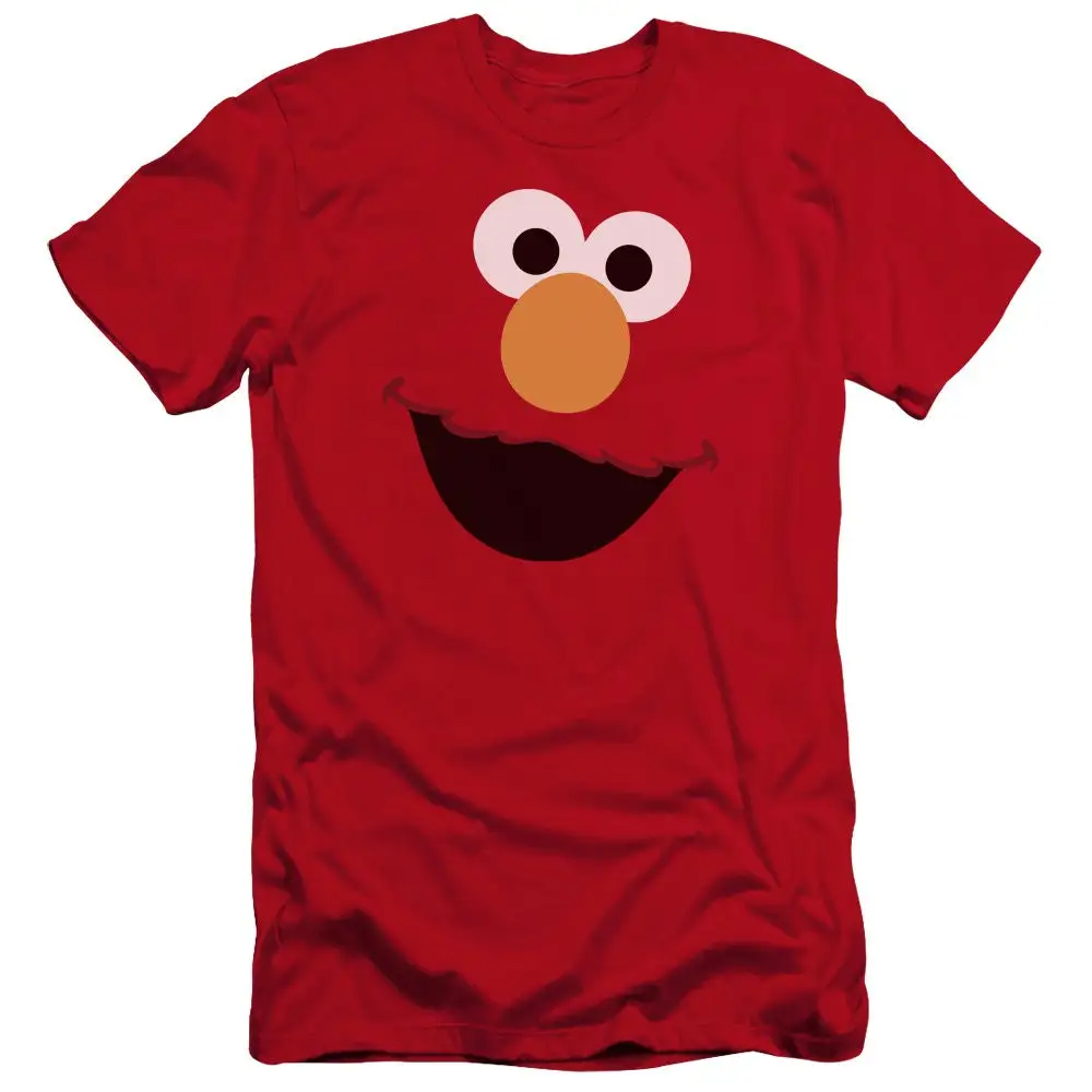 Sesame Street Elmo Face Red Shirts Family Parent-child T-shirt