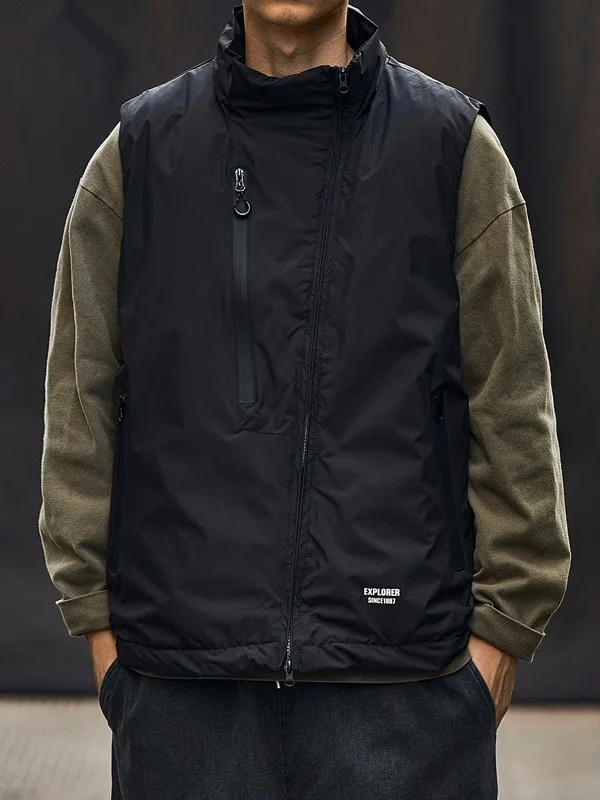 

Мужской утепленный жилет American Sle: осенне-зимняя хлопковая рабочая одежда, повседневная верхняя одежда без рукавов