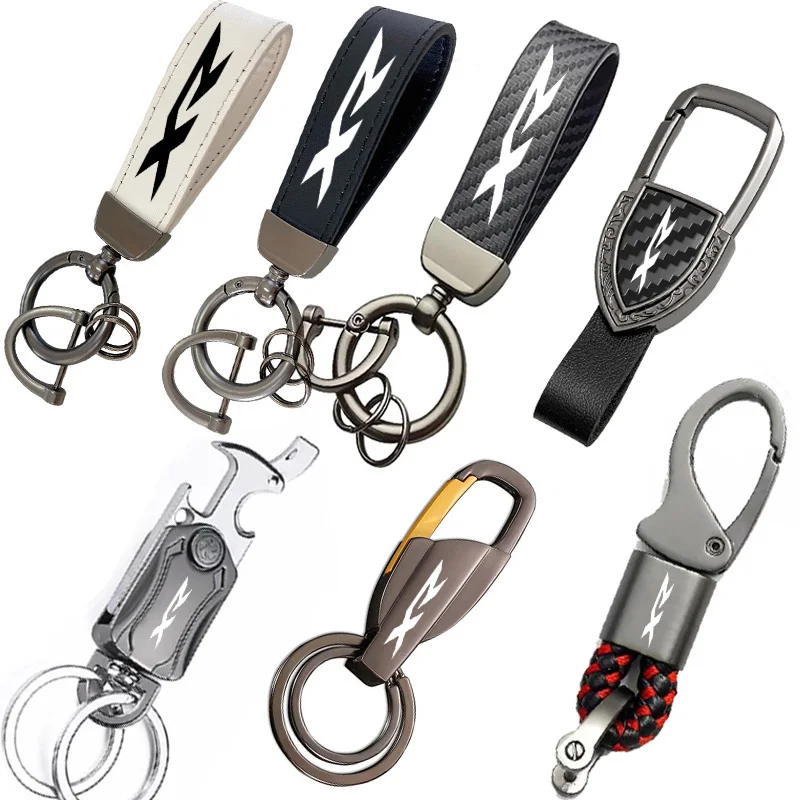 For Honda XR125L XR150L XR 125/150 XR 230 250 400 Metal Leather keychains Motorcycle Accessories