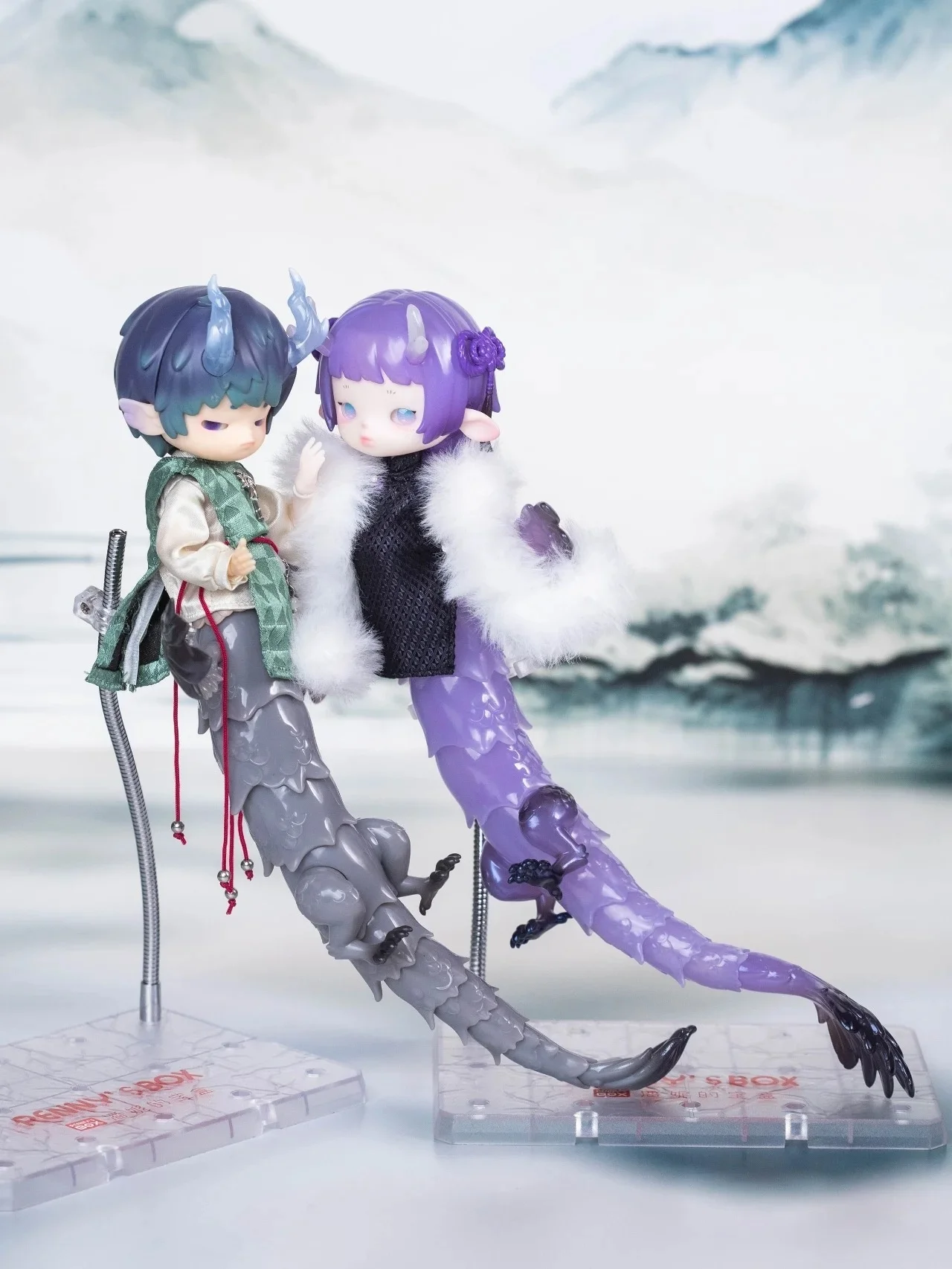 Penny Box Fantastic Creatures Series  Ob11 1/12 Bjd Dolls Blind Box Mystery Box Toys Cute Action Anime Figure Kawaii  Model Gift