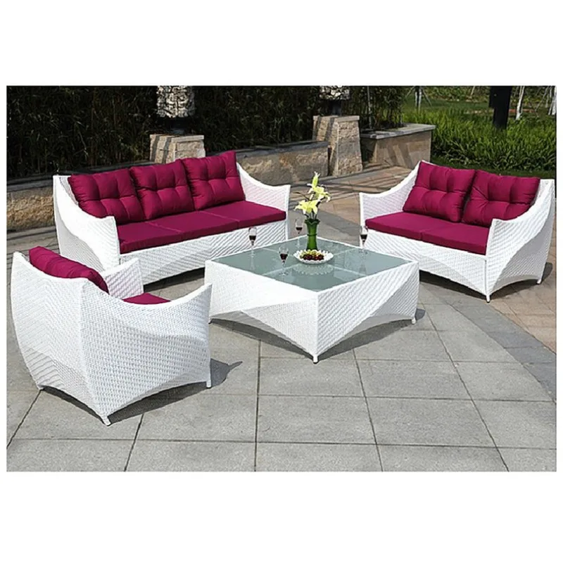 Outdoor sofa sunscreen waterproof rattan combination living room courtyard outdoor balcony furniture rattan chair