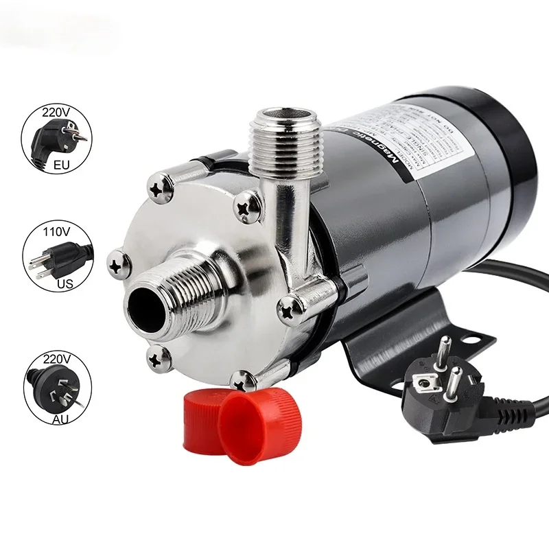 

1/2" NPT Magnetic Pump MP-15R,Homebrew Stainless Steel Water Pump 110V/220V EU/US/AU Plug Brewing Tools