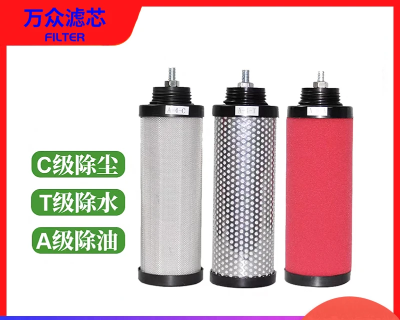 Compressed air precision filter element reverse tooth A-1 2 4 5 7 10 15 20-C/T/A water and oil removal