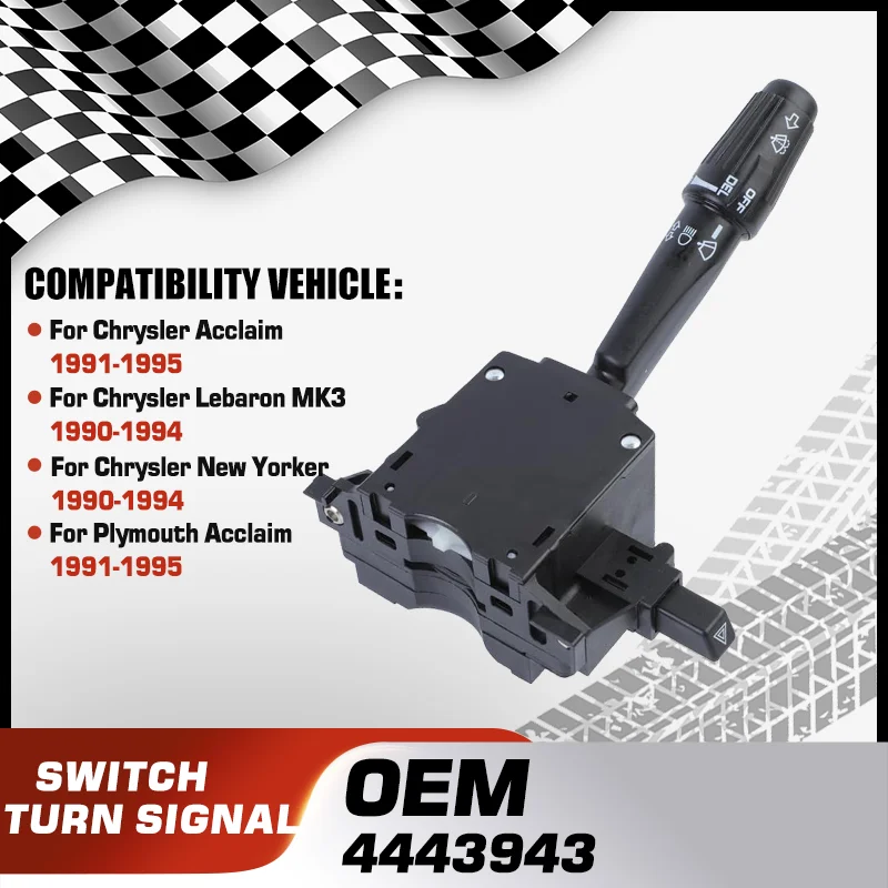 

Переключатель указателей поворота фар автомобиля для Chrysler Acclaim Chrysler Lebaron MK3 Sedan Chrysler New Yorker Plymouth Acclaim 1990-1995 гг.