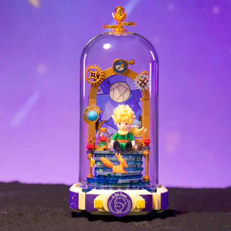 MOC Pantasy Starlight Lamp Rose Swing Wishing Mailbox Starry Gate Building Blocks Brick Puzzle Toys for Children Kids Boys Gift