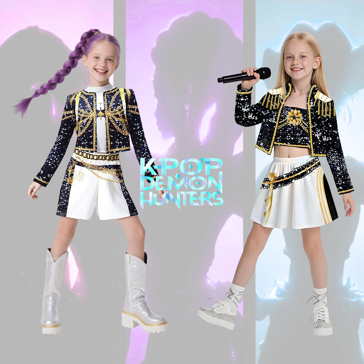 

New 2025 Rumi Mira Zoey Kpop Cosplay Costume Demons Halloween Carnival Party Suit