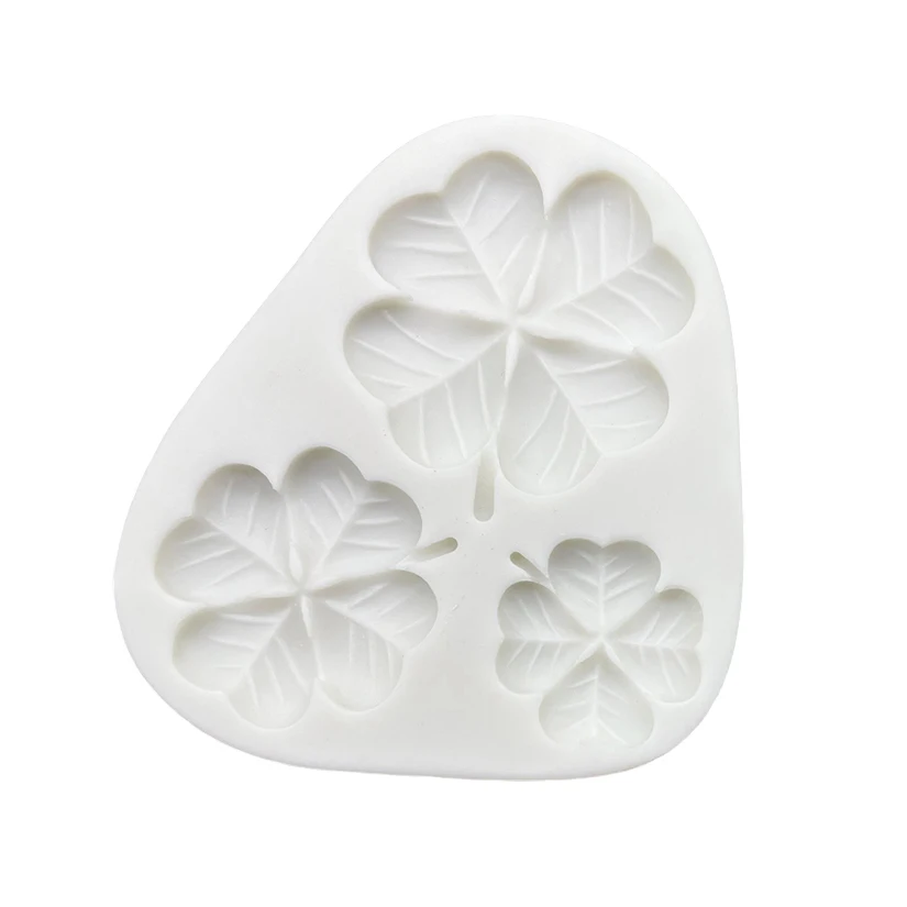 Four Leaf Clover Shamrock St. Patrick’s Day Silicone Mold Fondant Cake Decorating Tools Sugarcraft Cupcake Chocolate Mould