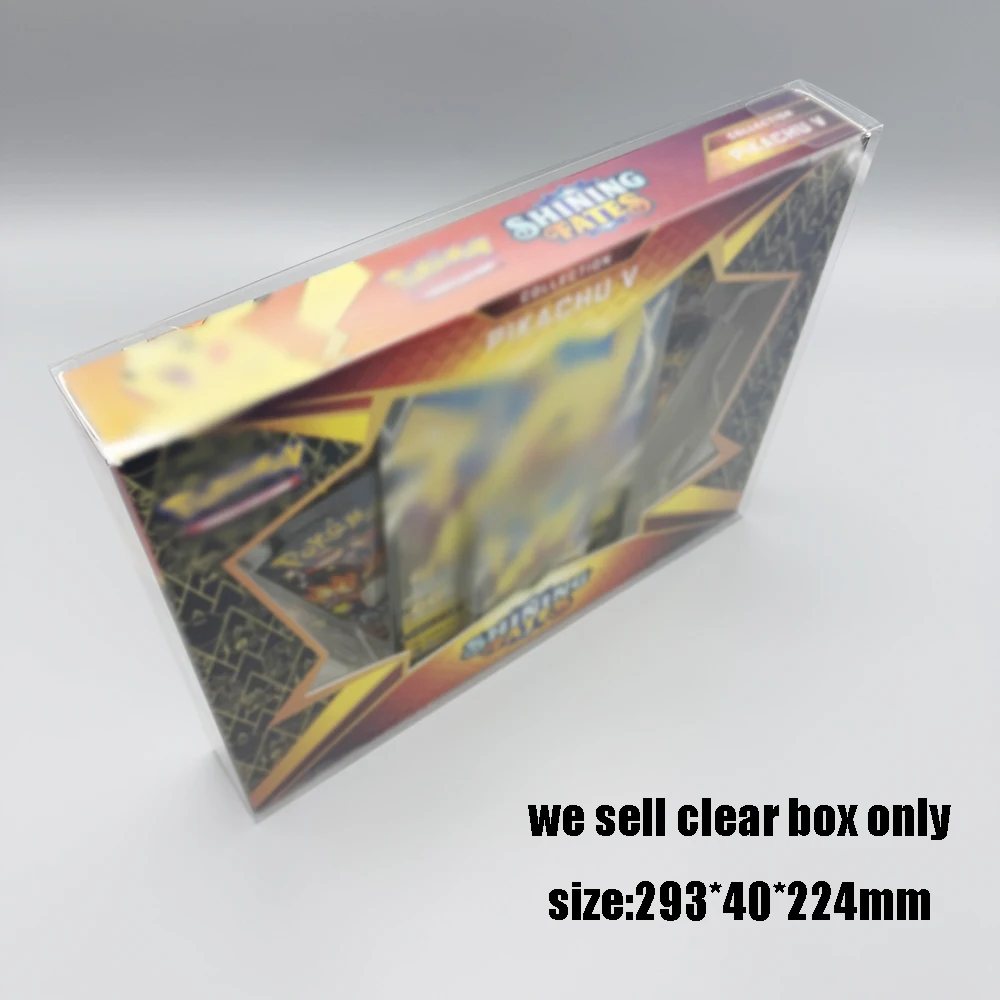 Picture 3: Transparent storage case PET box for PTCG: SS4.5 Shining Fates Collection Pikachu V Box display protection box