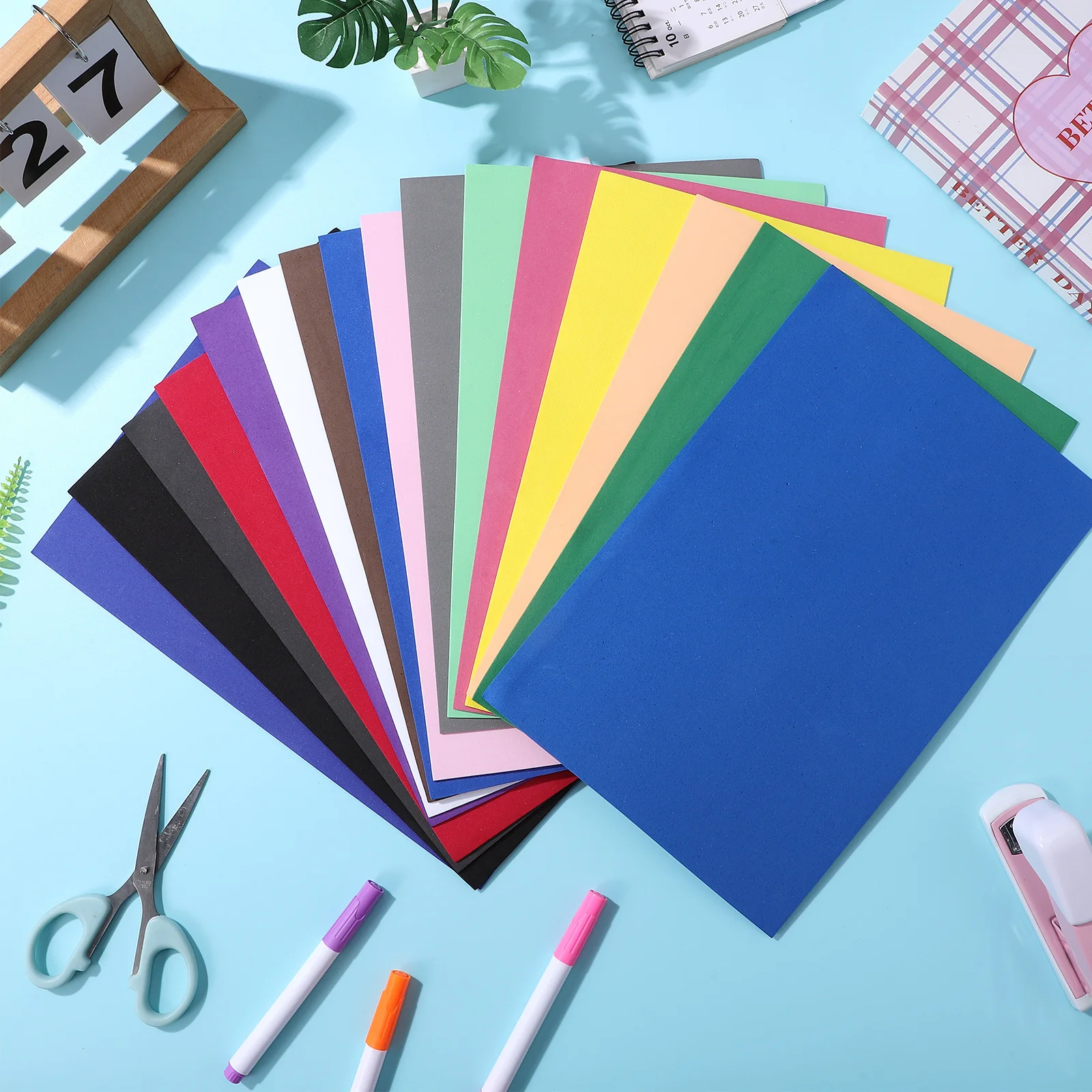 

20Pcs Foam Sheets Craft Supplies 2mm Thickness A4 Multicolor DIY Project Preschool Scrapbooking Colored Foam for Crafts