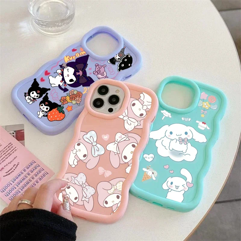 Милый чехол Sanrio Hello Kitty Kuromi для Samsung Galaxy S25 S24 S22 S23 Ultra Plus S20 S21 FE A55 A16 A36 A15 A54 A34 A35 A26 A33