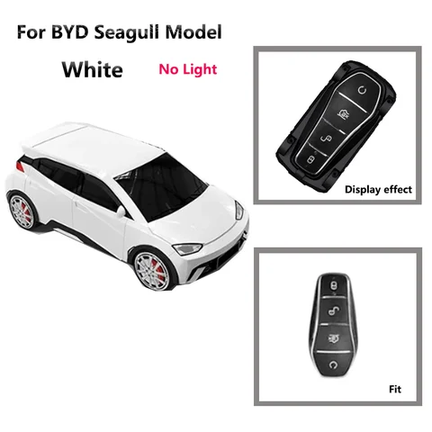 Интересный чехол для ключей от машины для BYD Seagull Seal Song Plus, модель автомобиля с дистанционным управлением, смарт-че...