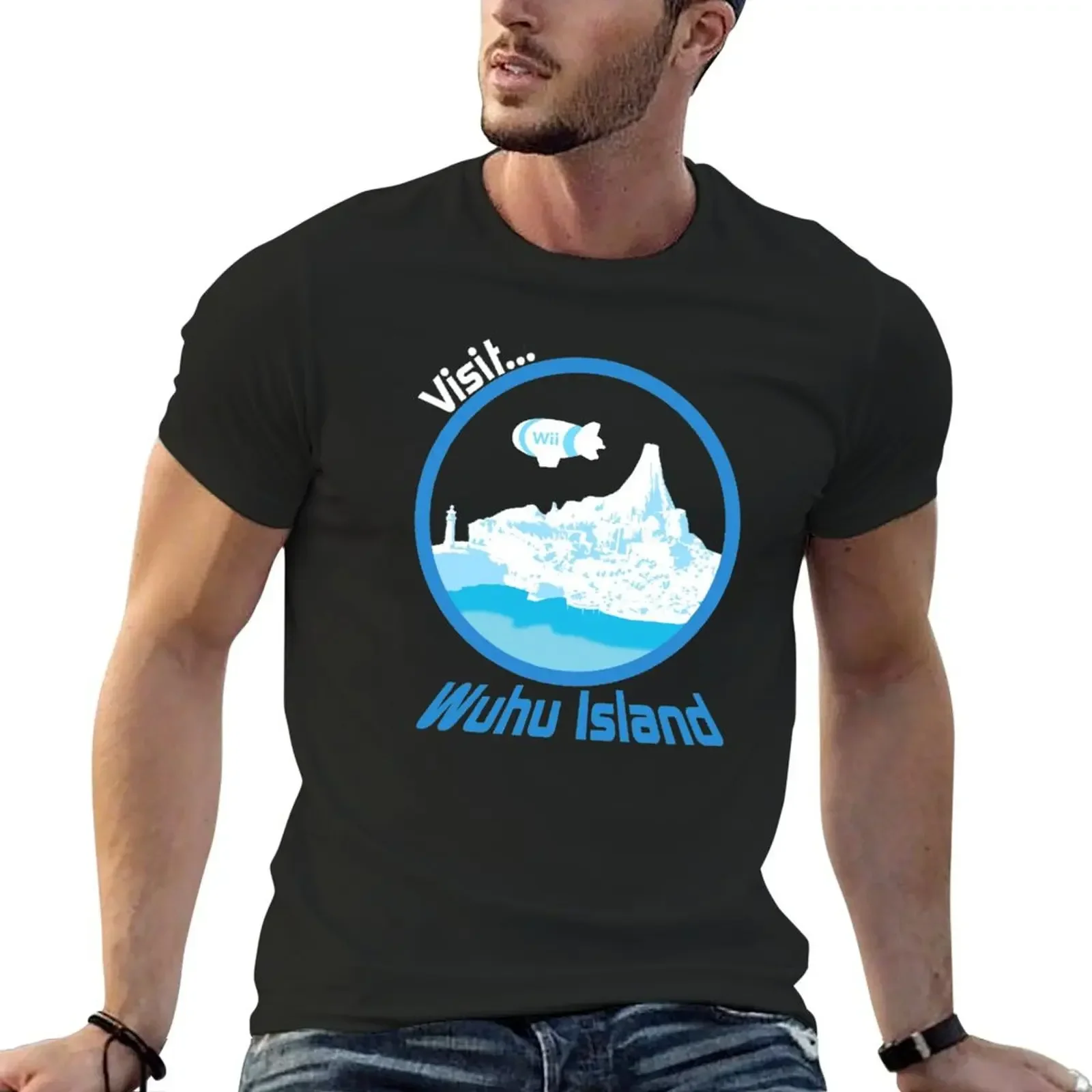 

Visit Wuhu Island! T-Shirt vintage graphic tee tees t shirt men