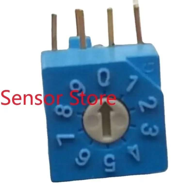 10PCS S-2011 0-9/10 Bit Rotary Dial Code Coding Switch Side Adjustment 4:1 Positive