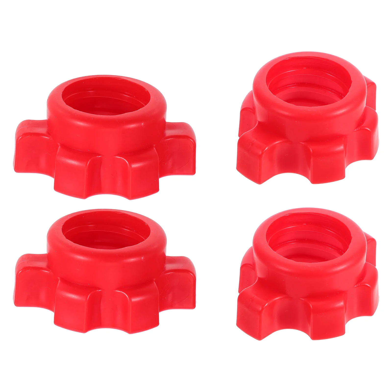 

4 Pcs Dumbbell Bar Nut Barbell Fixing Accessories Home Gym Equipment Spinlock Collar Fitness Plastic Fitting Rod Screw