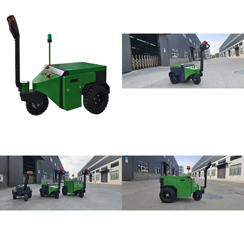 PL60 6 Ton Electric Tow Tug Tractor with Warning Light for Home Use Retail Restaurant New Electric Mover for Manufacturing