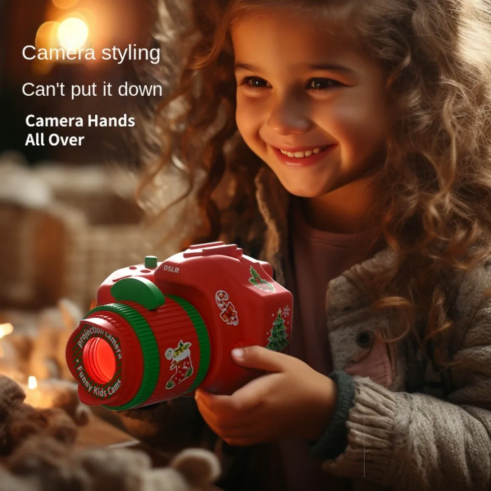 Abs câmera de projeção de natal educação precoce brinquedo padrão dos desenhos animados projetor luz noturna quebra-cabeça brinquedo desenvolvimento