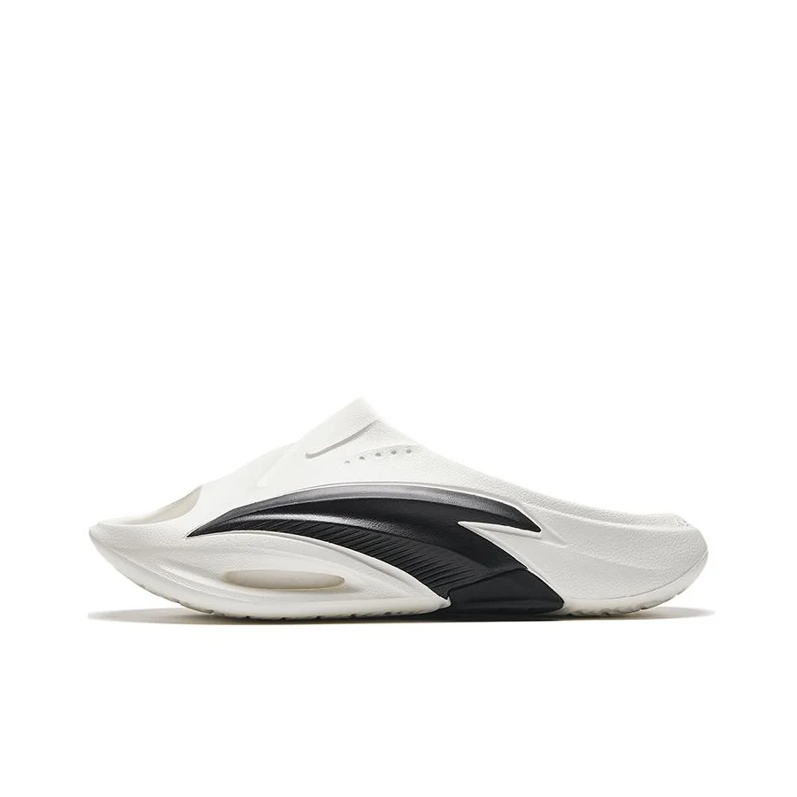 Anta Nitrogen Bubble Sports Slippers Men's White Black 112521801F-3