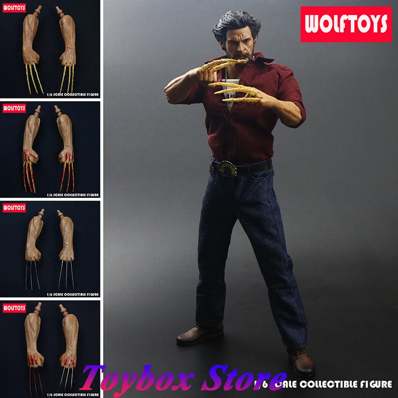 

WOLF TOYS 1/6 Росомаха цельная рука скелет стальной волчий коготь мини-модель аксессуар для AT102 мужская фигурка украшение тела