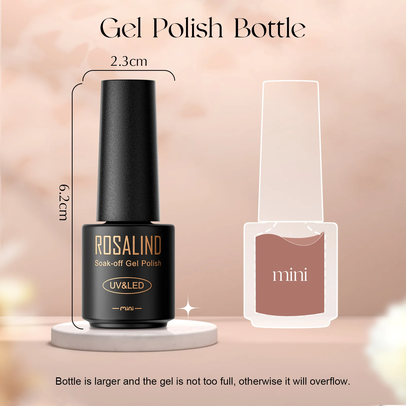 ROSALIND 38 STKS Gel Nagellak Set, 35 Kleuren Gel Polish Set met Basislaag en Glanzende & Matte Gel Top Coat Gel Nagellak Ster