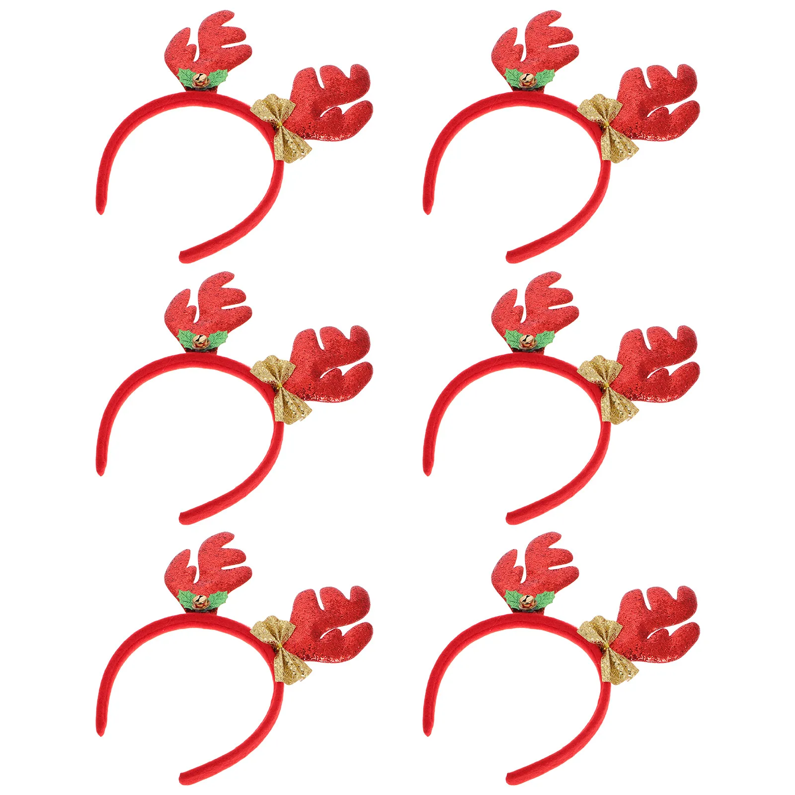 6 قطعة زر الرأس قرن الوعل عقال الطفل عيد الميلاد عصابات لزينة آذان الرنة الغزلان #5