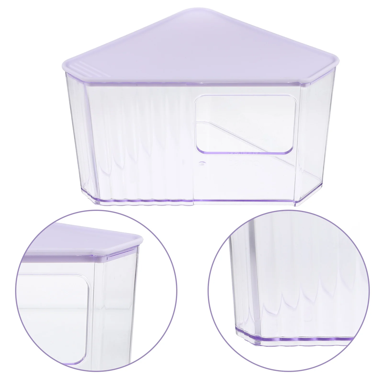 

Hamster Litter Box Transparent Small Animal Sand Bath Container Multifunctional Abs Toilet For Dwarf Hamster Gerbil Rat