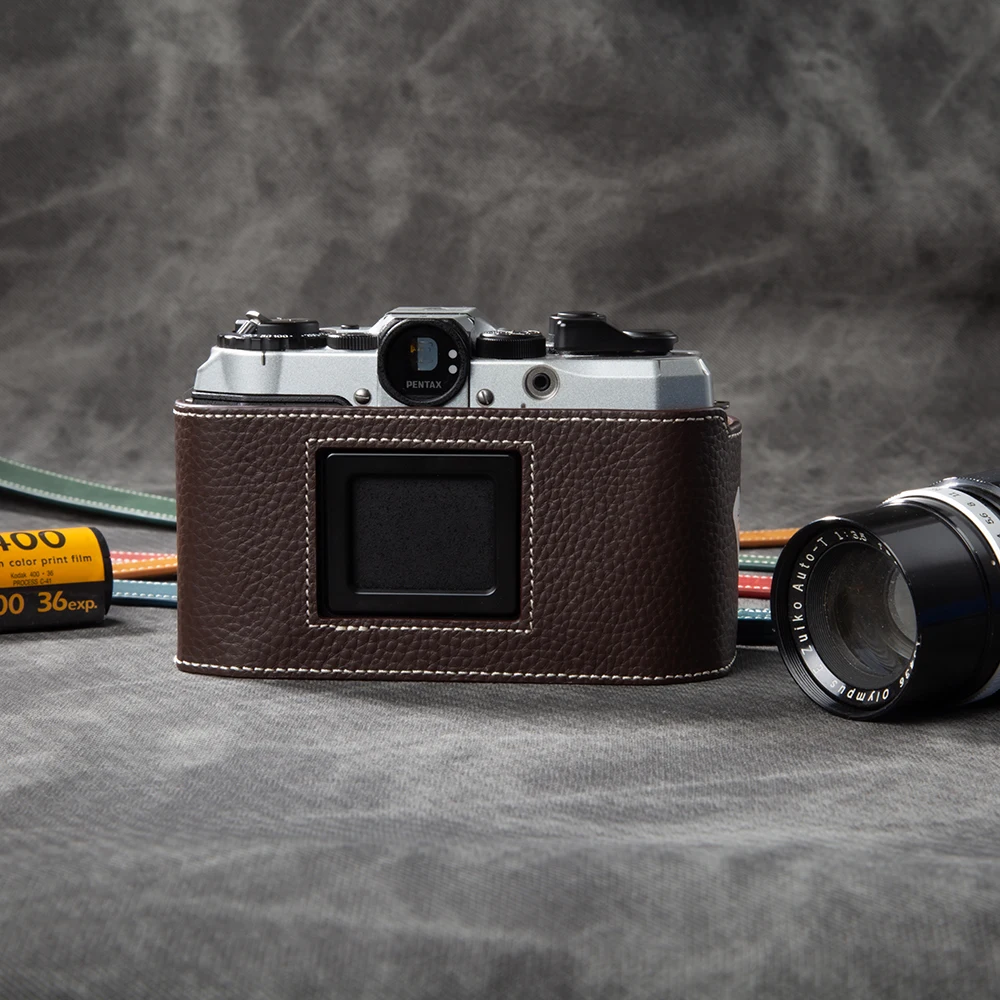 For PENTAX 17 Case Camera Bag Cover Leather Camera Case Protective Case Handmade Genuine Real Leather Cover Bag - Image 2