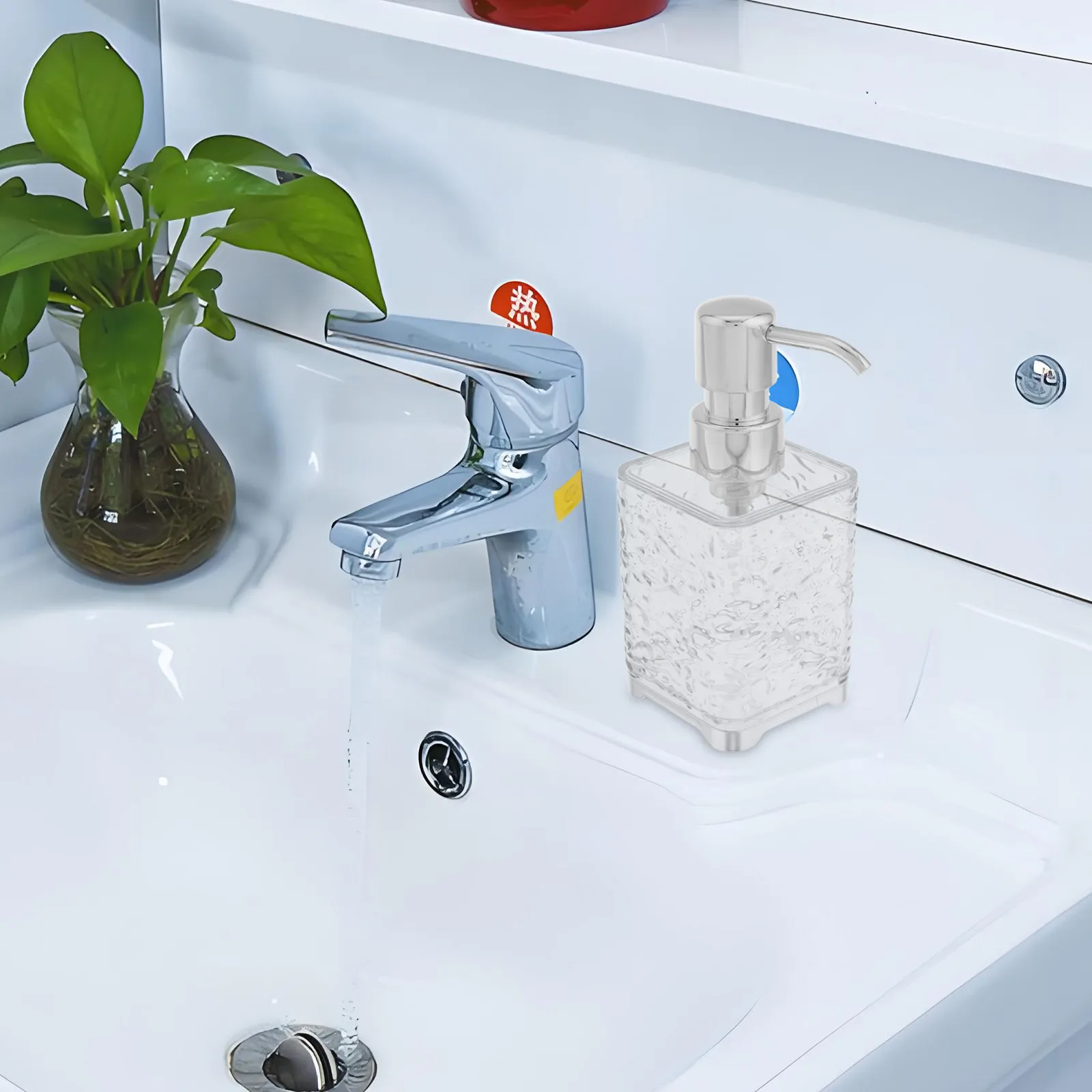 

Refillable Foaming Soap Dispenser Clear Plastic Pump Bottle for Face Wash Hand Soap Shampoo Body Wash Mousse Empty Bottle