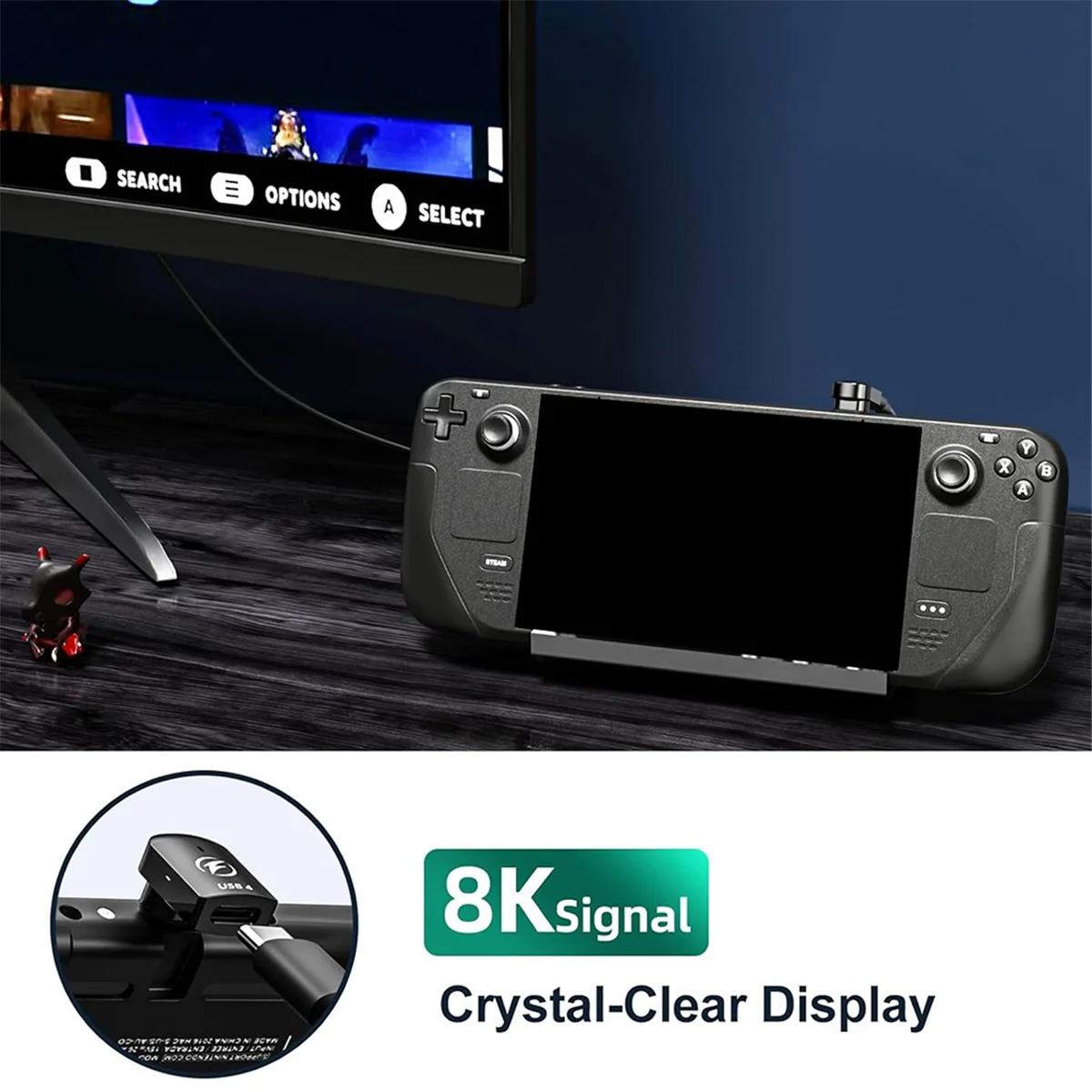 Adattatore magnetico USB C da 2 pezzi da 240 W, adattatore magnetico USB C da 24 pin, dati di ricarica rapida da 40 Gbps per Thunderbolt 3/4, MacBook Pro