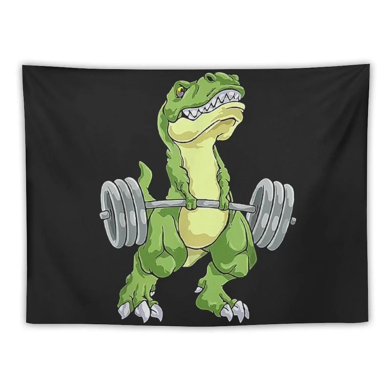 

WEIGHT LIFTING Dinosaur Funny gift Tapestry Art Mural Decorative Paintings Wall Art Tapestry