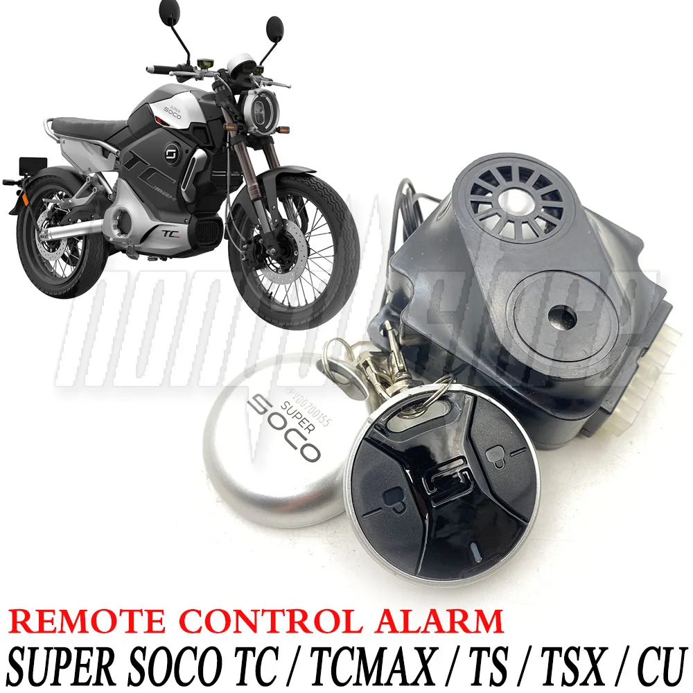 

Suitable For SUPER SOCO TC/TCMAX/TS/TSX/CU Alarm Remote Control Anti-theft One-Button Start Button Original Accessories