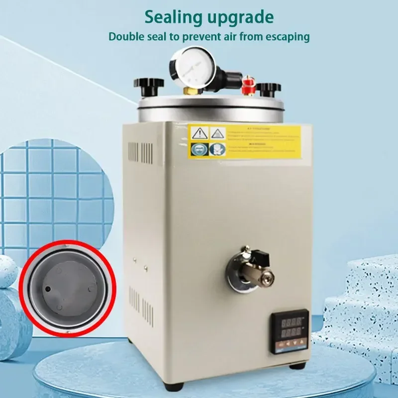 Small 220vDental Portable Pressure Aggregator Injection Molding Pressure Cooker Boiling Glue Pressing Machine Can Put Boiling To