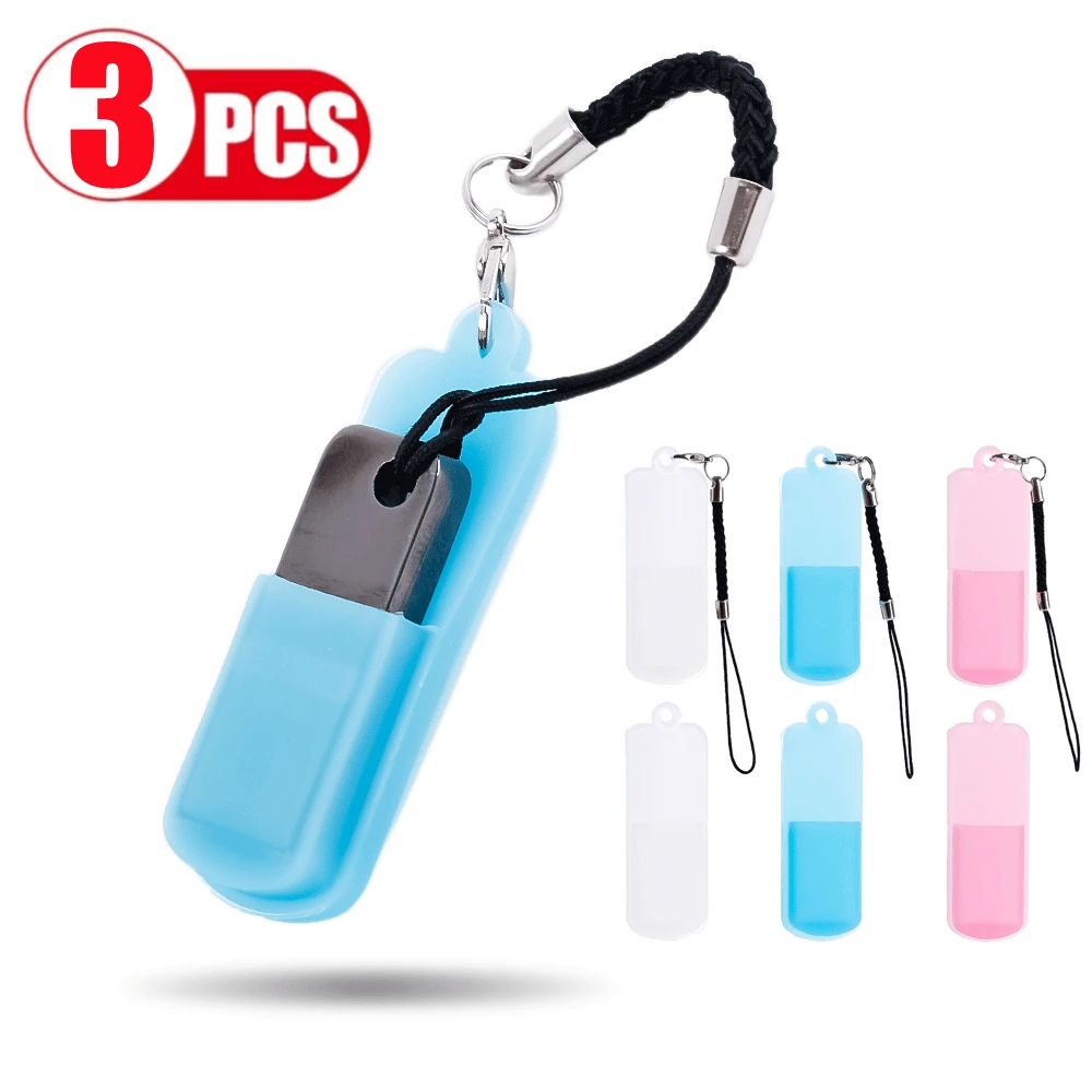 1/3pcs Silicone Dustproof Cover For U Disk Protective Case Portable USB Flash Drive Dust Caps with Lanyard U Disk Storage Case