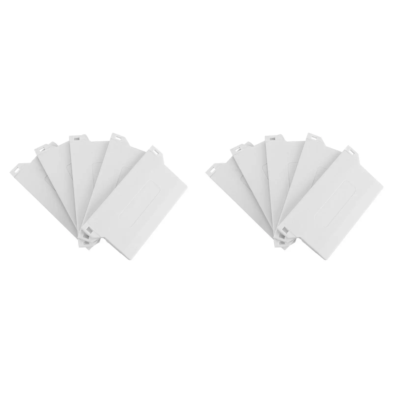 10Pcs 89Mm White Plastic Bottom Plate for Vertical Blinds Heavy Duty Weighted Slats Ideal for 89Mm Width Slats Home Office
