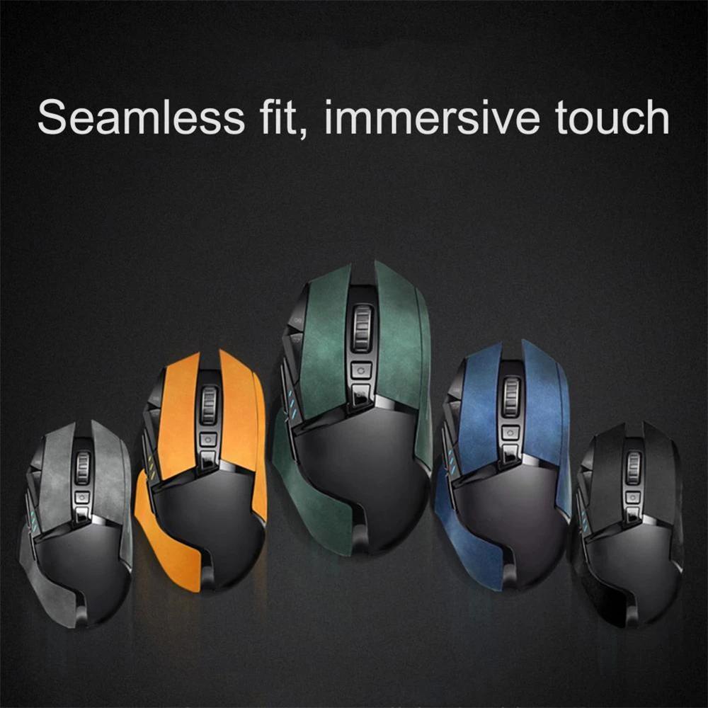 Bande antidérapante pour souris Logitech G502, autocollant en cuir microfibre, Ultra-fin, confortable, résistant à la sueur