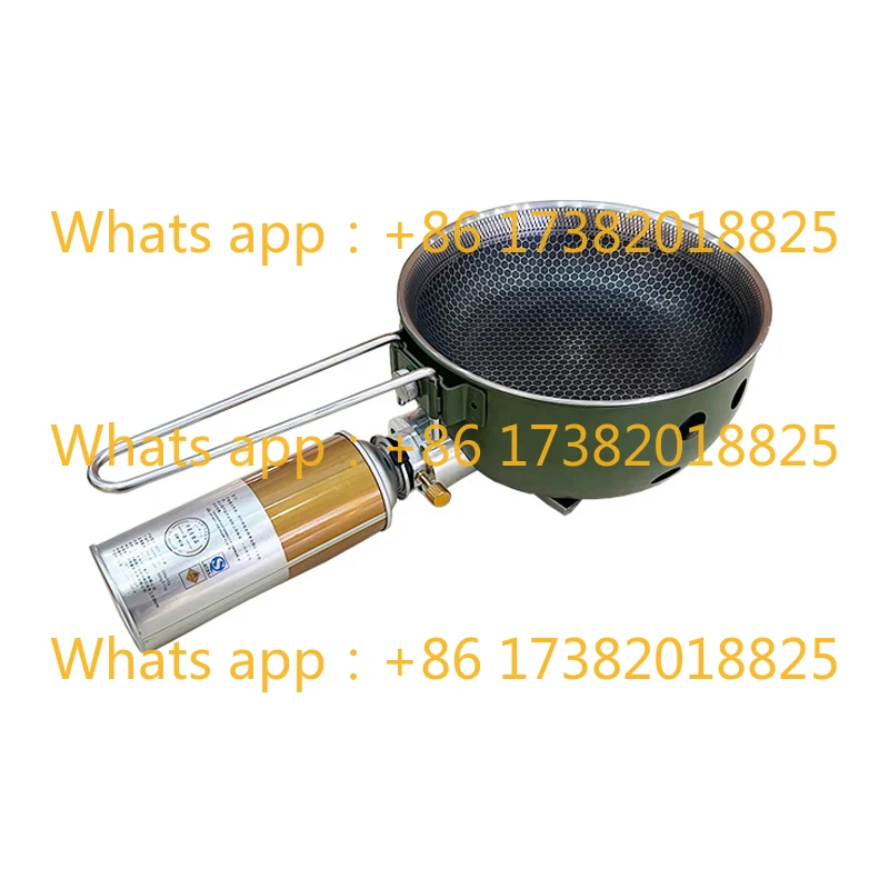 Factory Direct Sales Camping Gas Stove Integrated Pot New Cassette Stove Portable Gas Stove Camping Cookware 1.5L