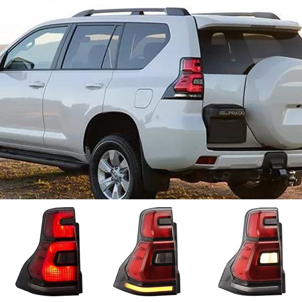 1 Pair LED Tail Light Rear Lamp For Toyota Land Cruiser Prado 150 LC150 FJ150 GRJ150 2010 2011 2012 2013 2014 2015 2016 2017