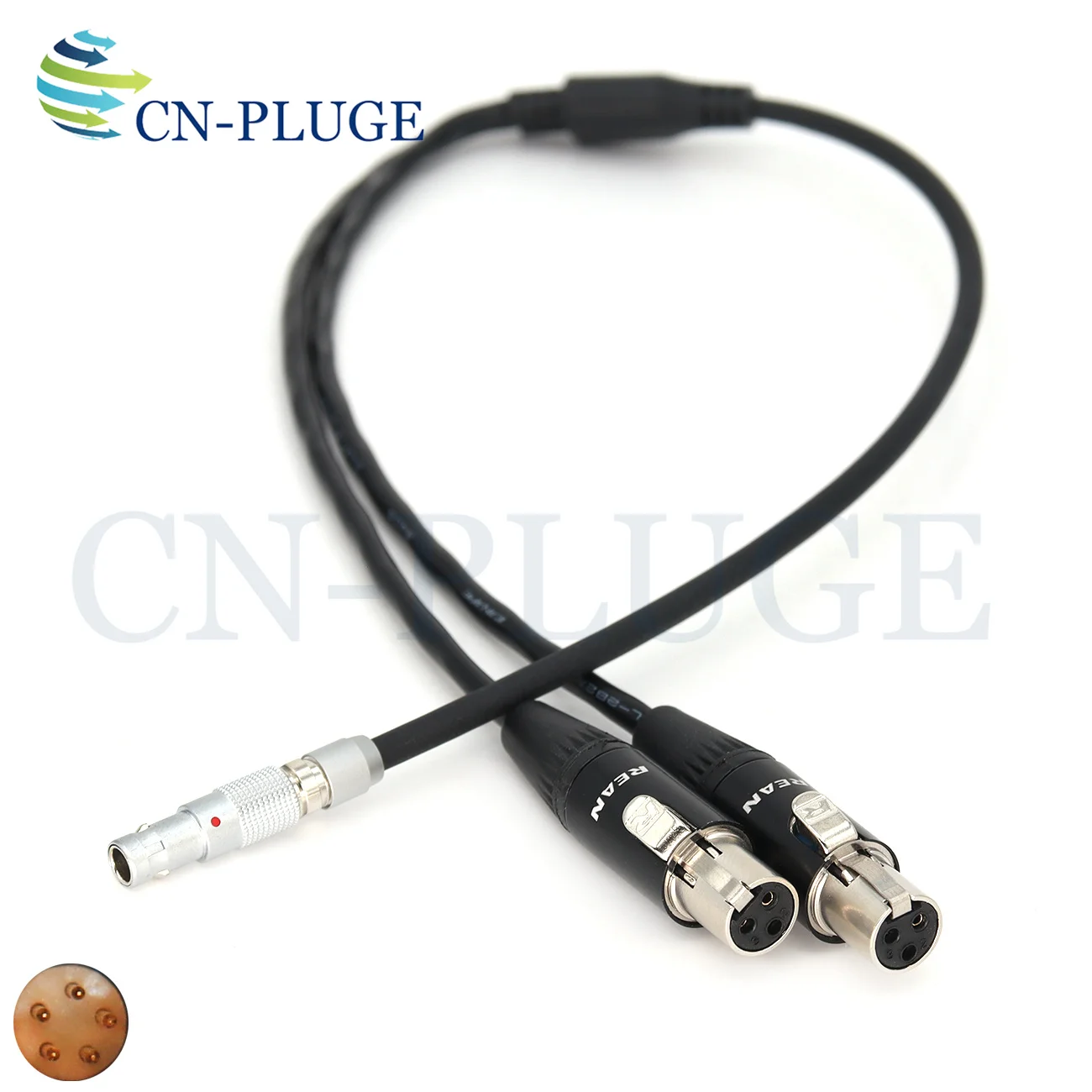 

Аудиокабель 00B с 5-контактным разъемом на двойной TA3F, подходит для задней панели VISLINK и TA3 для AxientDigital ADX5D