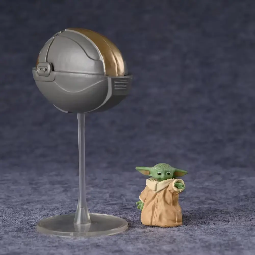 Boxed 20CM 2026 New Anime Star Wars Grogu Baby Yoda Kawaii Q Version Figure PVC Model Toys Doll Ornament Gifts - view 6