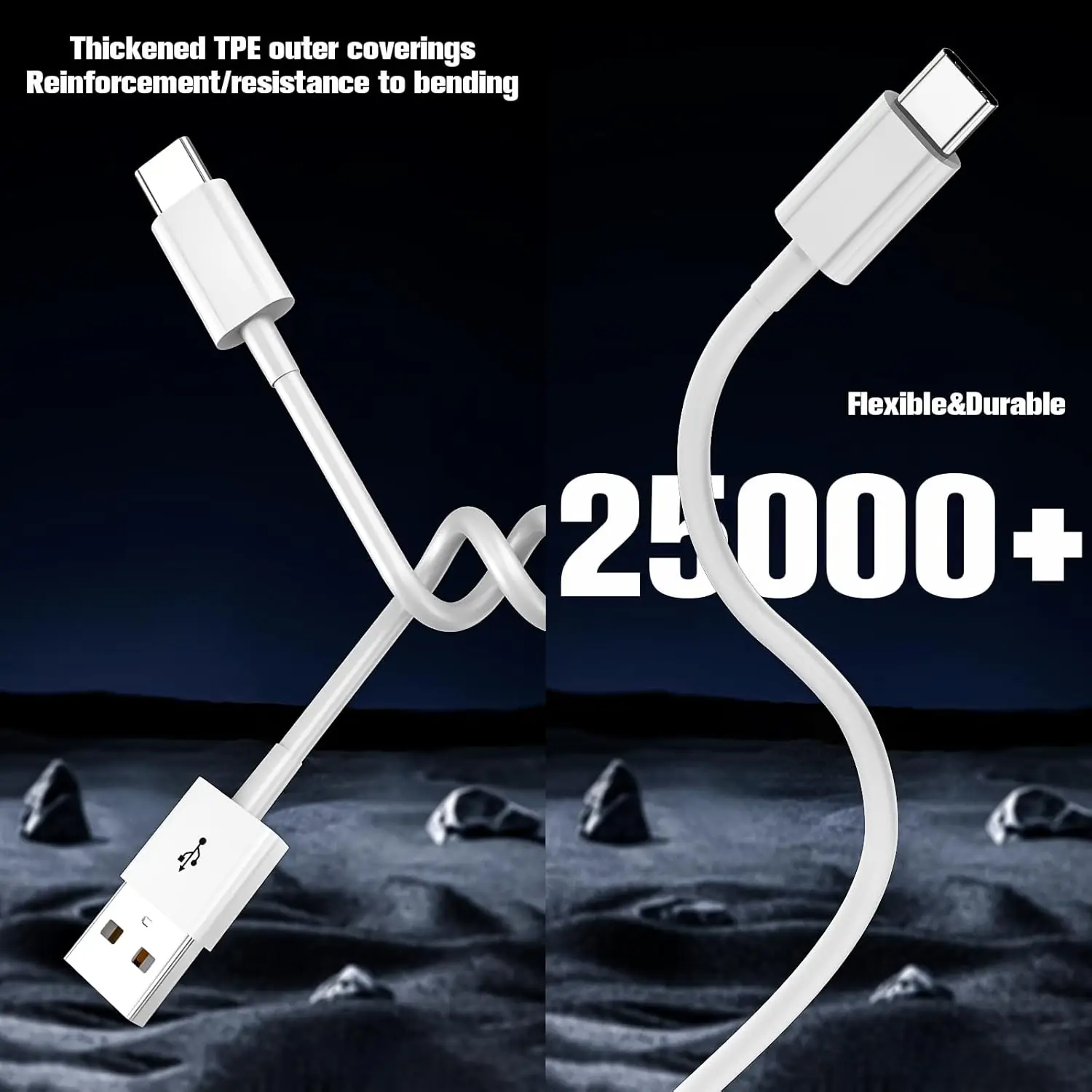 USB A إلى USB C شحن سريع ونقل كابل 2.4A شحن أمان 1 متر 2 متر آيفون 17 16 برو ماكس بلس سامسونج هواوي شاومي