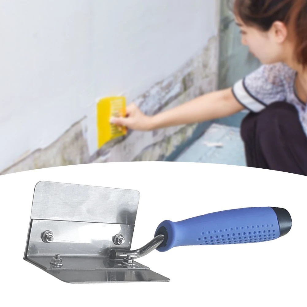Narzędzie do płyt gipsowo-kartonowych ze stali nierdzewnej Wewnętrzny/zewnętrzny nóż kątowy z miękkim uchwytem do wygładzania i kształtowania narożników