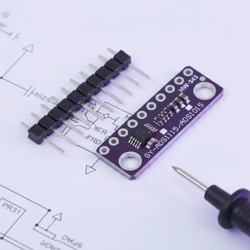ADS1115 4 Channel 16Bit ADC Module Adjustable Gain High Precision Board For MCU Signal Acquisition DIY Electronic Projects