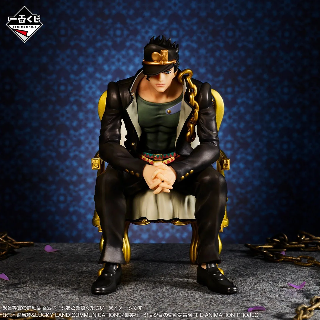 In stock Bandai JoJo's Bizarre Adventure -THE JOJO WORLD Jotaro Kujo Joseph Joestar Jonathan Joestar Xu Lun Kujo Iggy figure